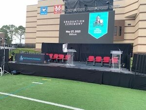 Temporary Cooling for Aldine ISD Graduation